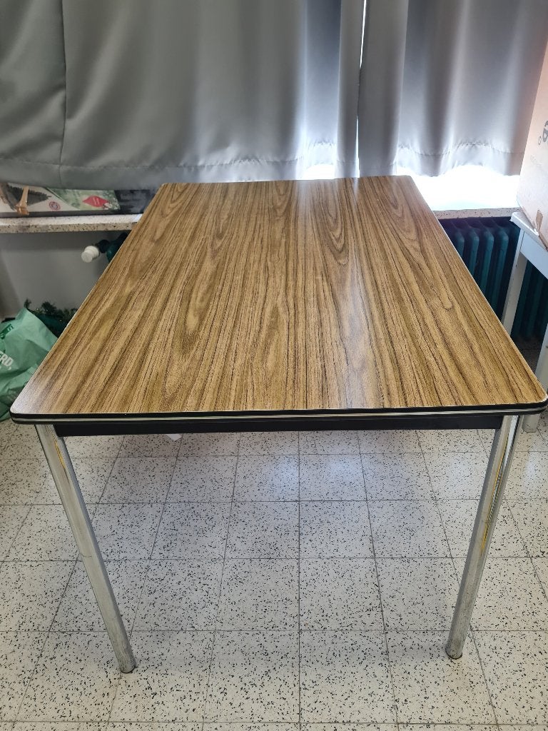 vintage formica tafel - keukentafel 120 X 80 cm h.75 cm, Ophalen