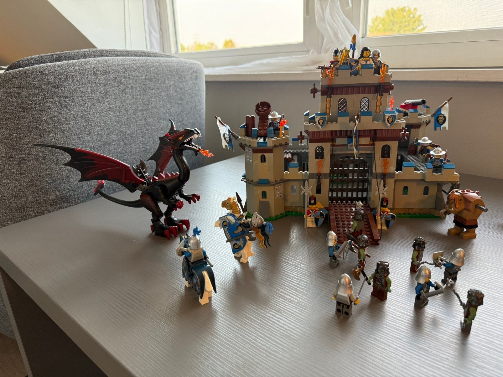 LEGO kasteel + extra’s, Verzamelen, Ophalen, Gebruikt