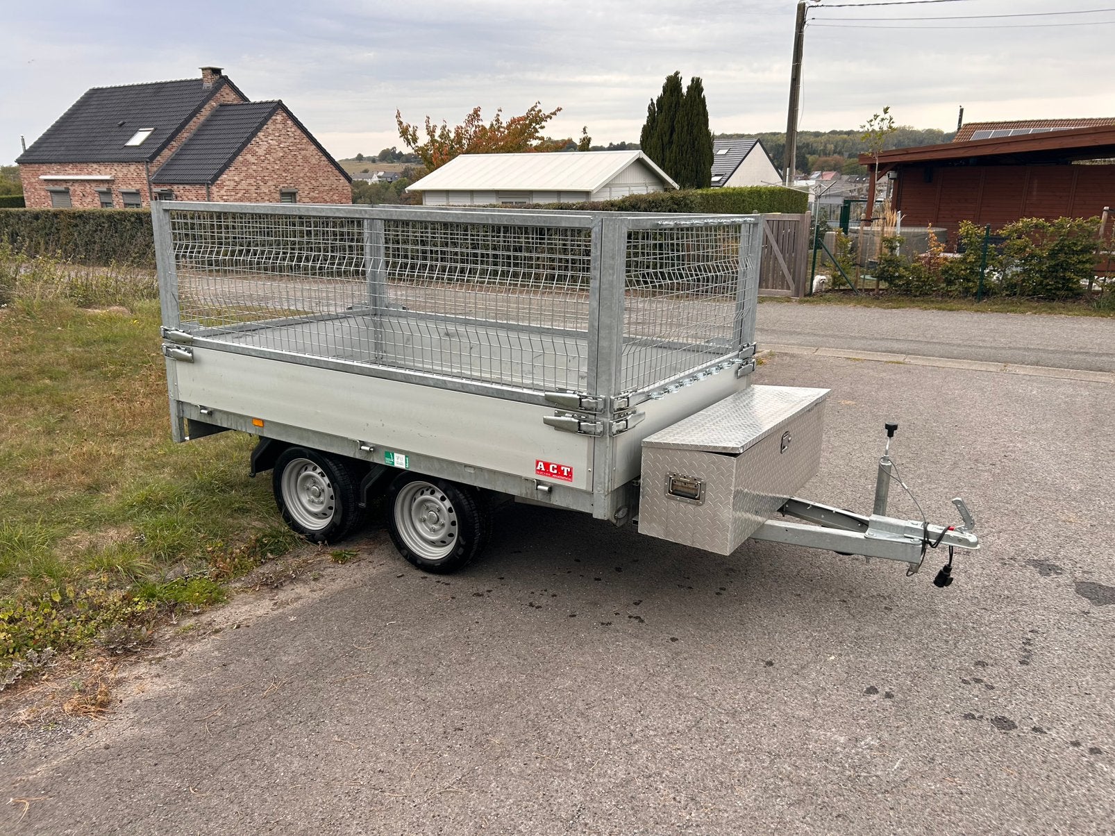 Remorque aluminium 750kg, Enlèvement, Comme neuf