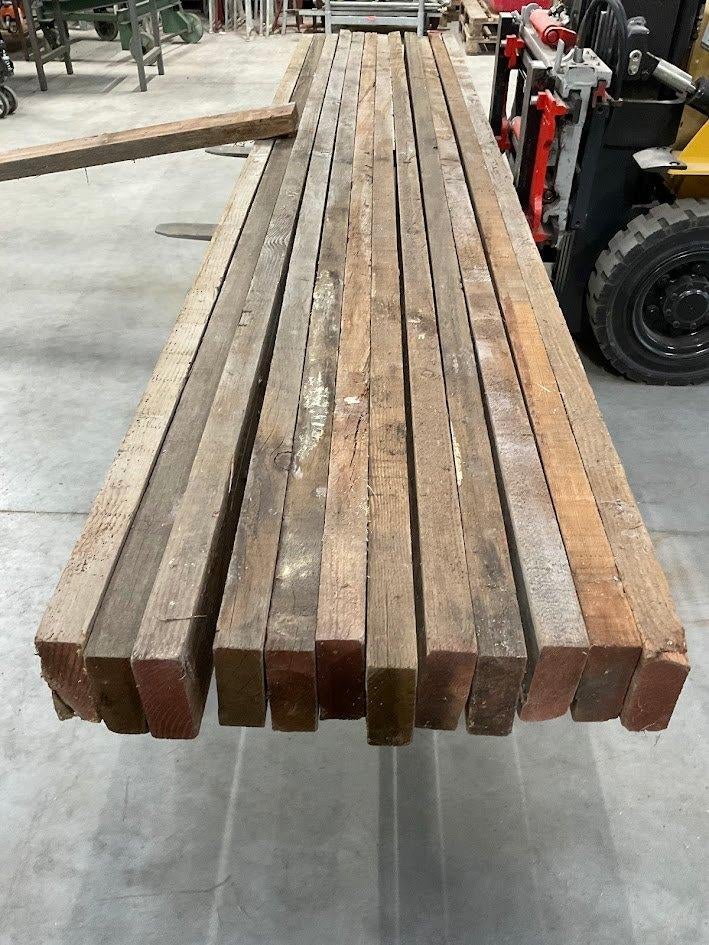 houten balken, Doe-het-zelf en Bouw, Hout en Planken, Ophalen, Gebruikt, Balk, 50 mm of meer