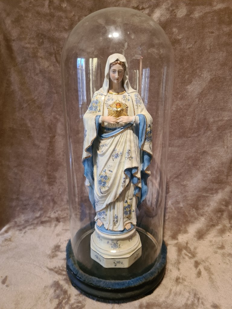 Maria beeld onder stolp hoogte 50cm, Enlèvement