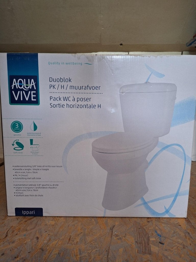 Pack WC Aquavive Ippari, Bricolage & Construction, Enlèvement, Neuf, Toilettes