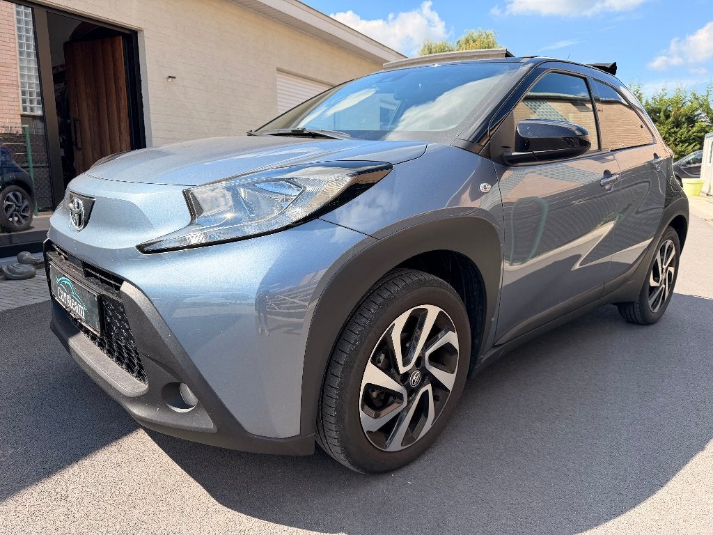 Toyota Aygo X Pulse + OPEN AIR Automaat 16.000 km NWE STAAT, Stof, Euro 6, 1045 kg, Blauw