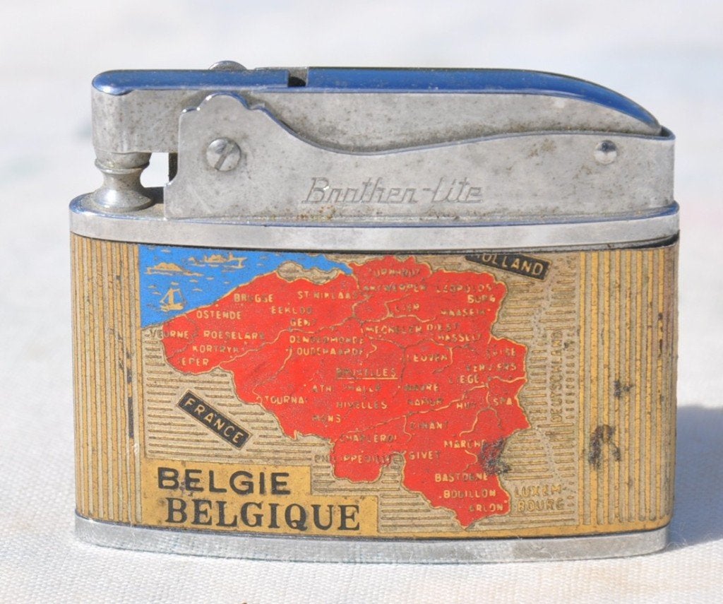 briquet brothen lite decor belgique, Collections, Enlèvement ou Envoi, Utilisé, Briquet
