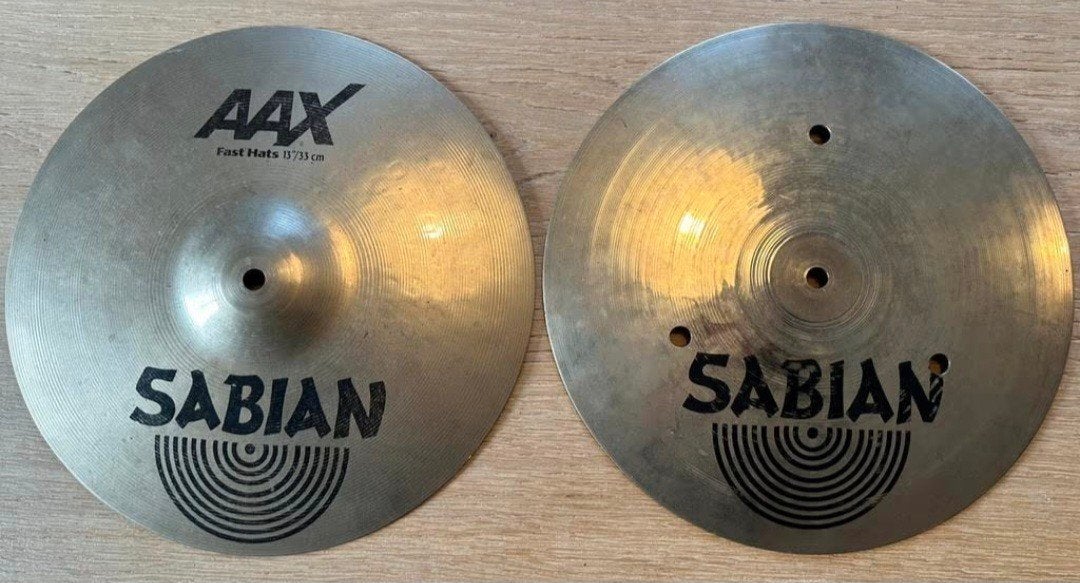 Sabian aax 13 inch fast hats hihat set voor uw drumstel zgst, Muziek en Instrumenten, Instrumenten | Toebehoren, Ophalen of Verzenden