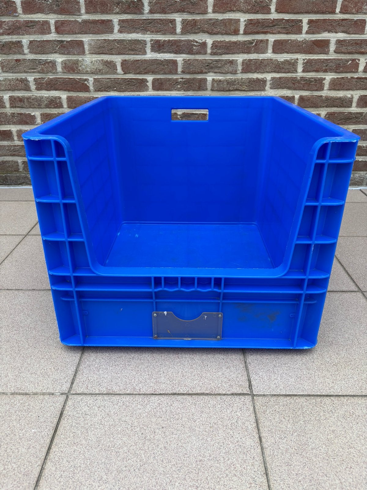 Wijd open frontale stapelbare opbergbak met kaarthouder, Ophalen, Zo goed als nieuw