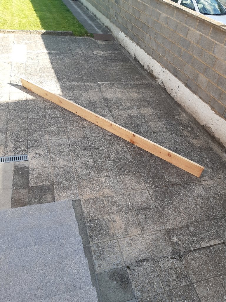 3 poutrelles bois 365 et 390 cm, Enlèvement, Neuf, 250 cm ou plus, Poutres