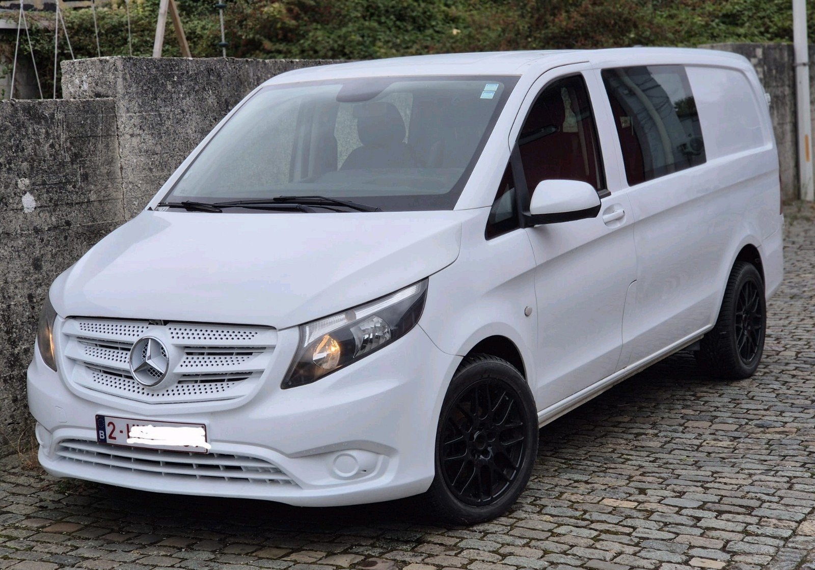 Mercedes vito doub cabine 5pls an2017.235mkm 13999€ ctok, Cuir, Euro 6, Boîte manuelle, Mercedes-Benz