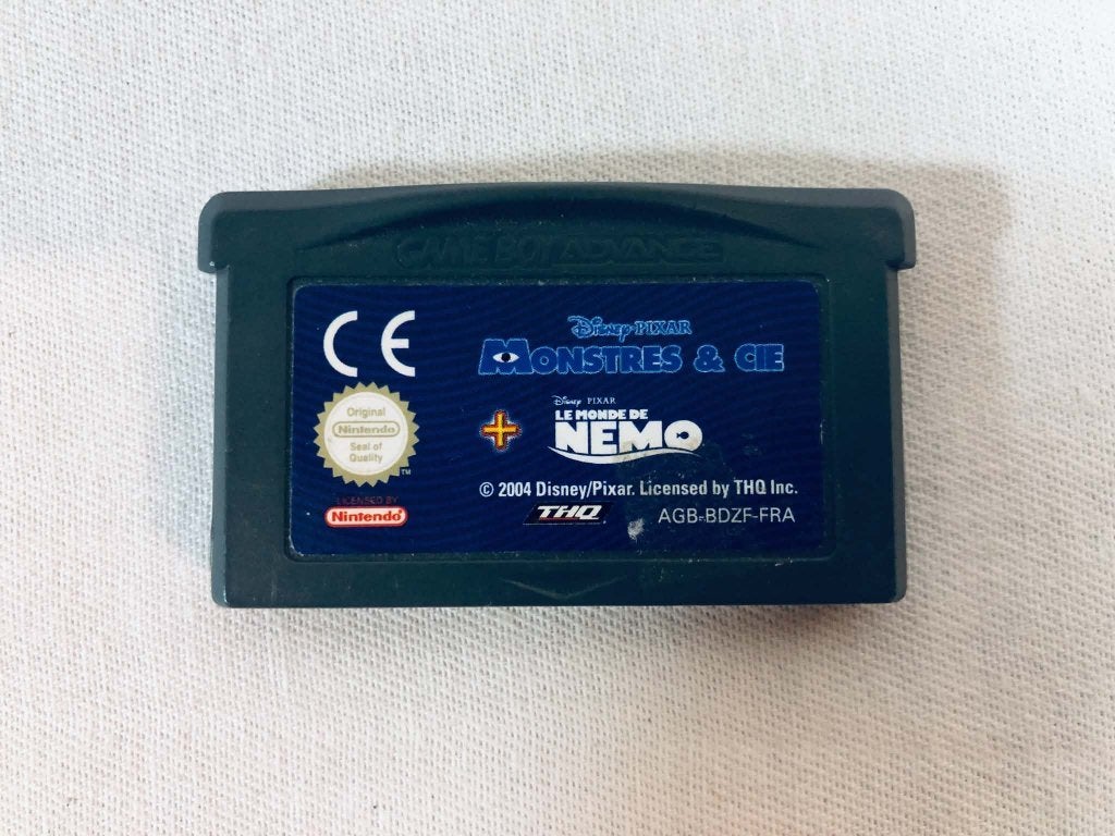 2 spellen in 1 Monsters & Co. + Nemo GBA FR los spel, Gebruikt, Verzenden, 1 speler, Vanaf 3 jaar
