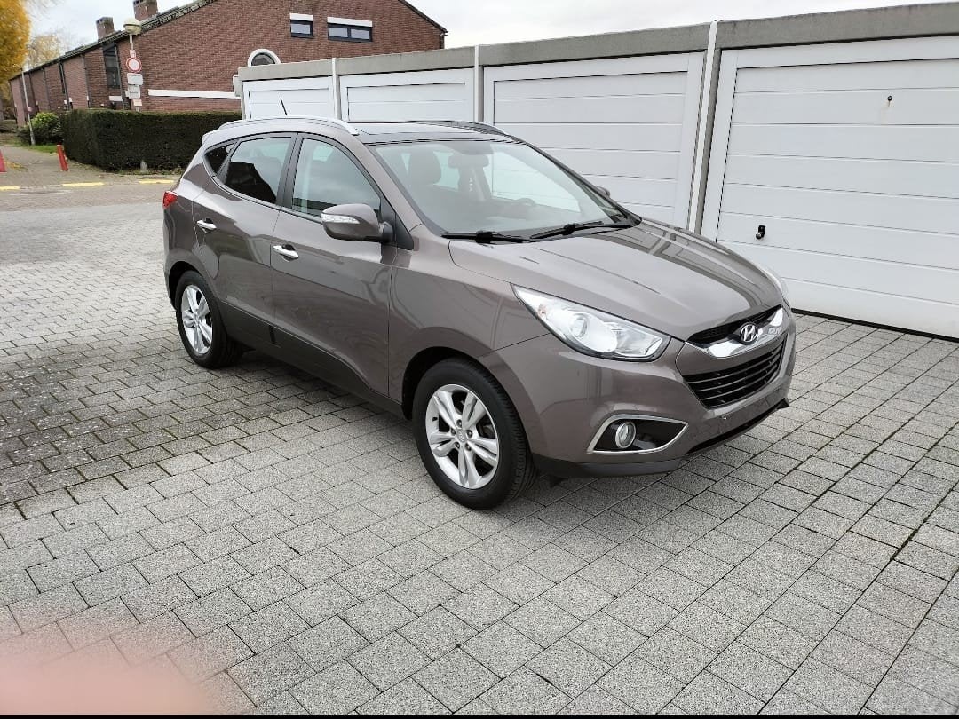 hyundai IX 35 1.6 essence 135 ch Airco 142.dkm bj 2012, Autos, Cuir, Euro 5, Noir, 5 portes