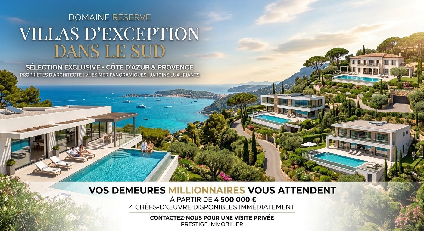 Villa de luxe cote azur, Vacances
