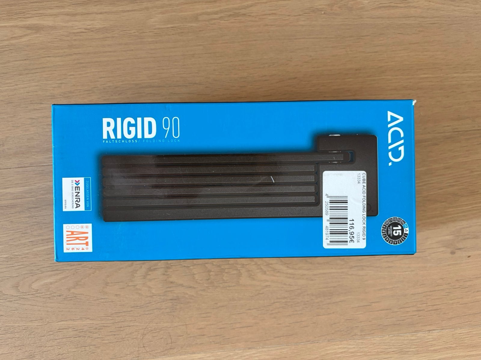 Fietsslot cube ACID Rigid 90 vouwslot, Fietsen en Brommers, Fietsaccessoires | Fietssloten, Ophalen, Nieuw, Vouwslot