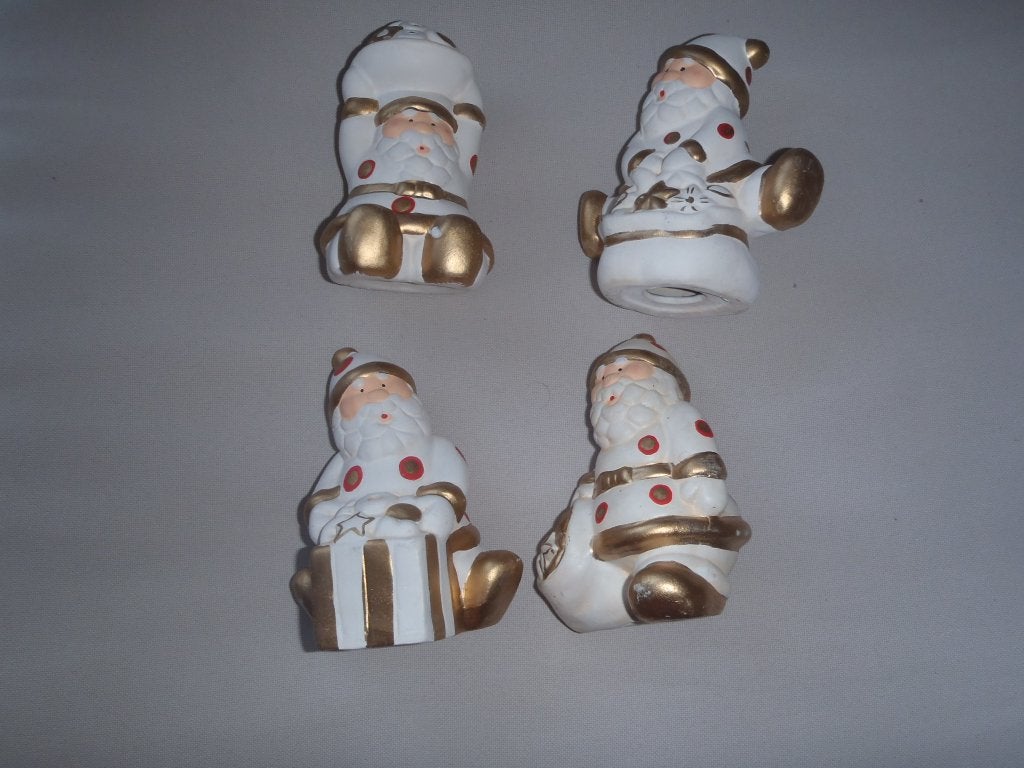 1 lot de 4 pères Noël décoration, Divers, Enlèvement ou Envoi, Neuf