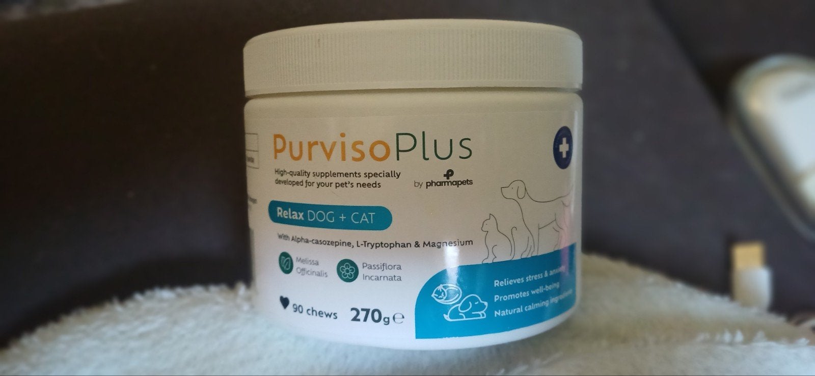 Purviso plus relax supplementen hond kat, Ophalen, Hond