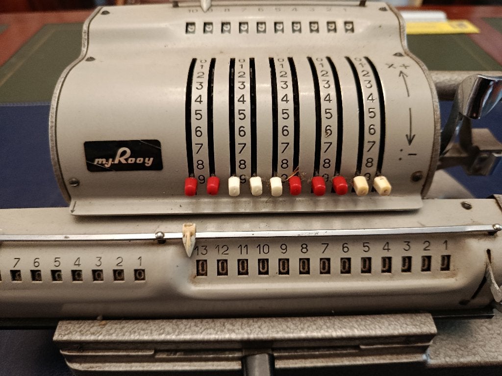 Ancienne machine a calculer, Enlèvement