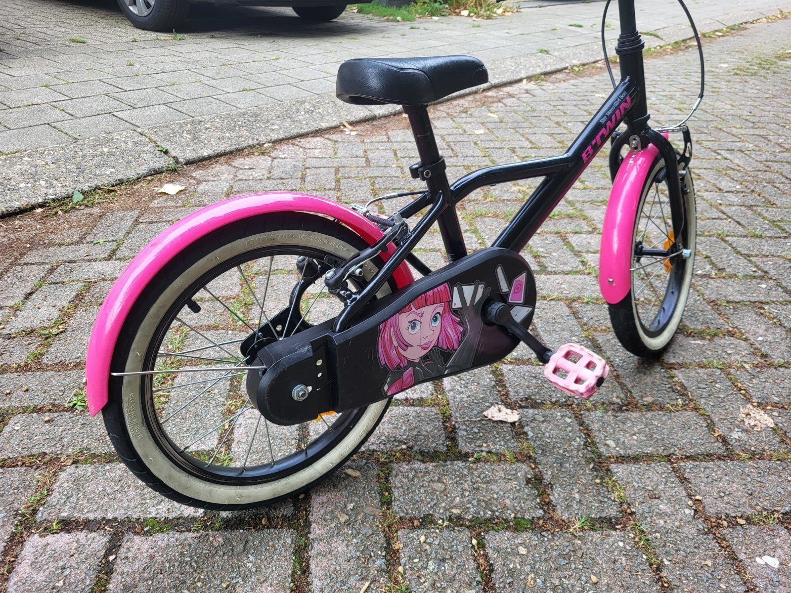kinderfiets meisje 16 inch met kettingprobleem, Fietsen en Brommers, Fietsen | Kinderfietsjes, Ophalen, Velgrem, Btwin Decathlon