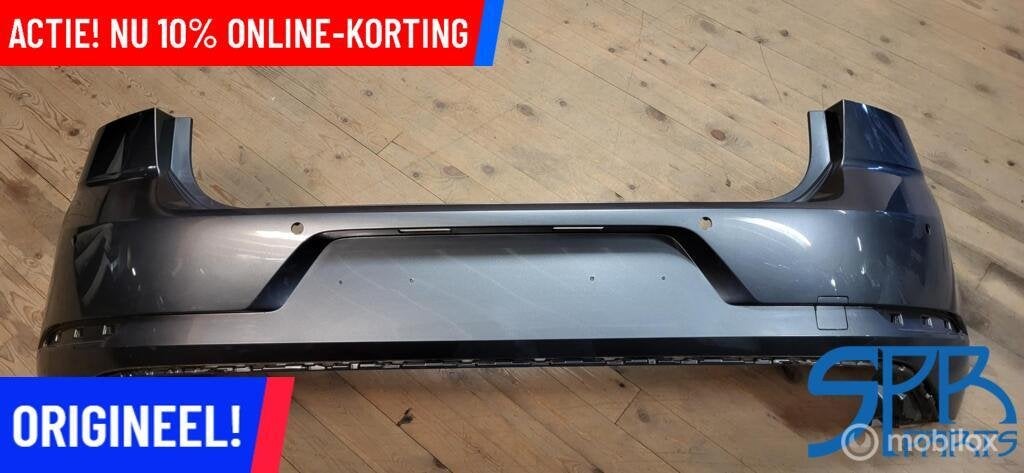 VW GOLF 7 7.5 VII FACELIFT LR7H ACHTERBUMPER 6x PDC BUMPER, Gebruikt, Volkswagen, Ophalen of Verzenden, Volkswagen