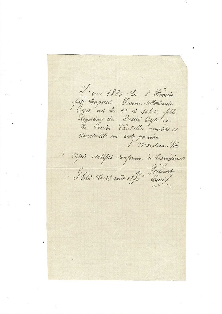Paroisse de Ghlin, Envoi, Utilisé