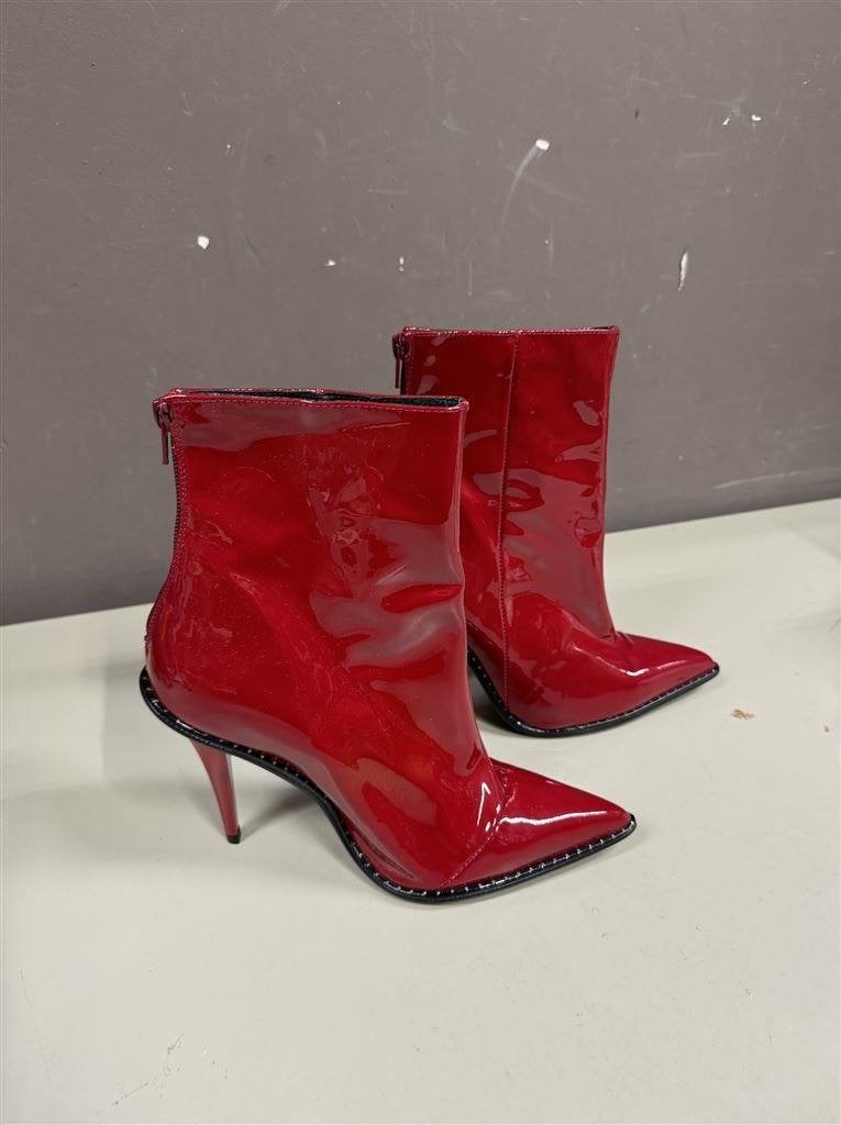 River Island - Rode leren hakken maat 39, Ophalen of Verzenden, Nieuw