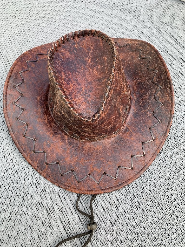 Cowboyhoed donkerbruin - nieuw !, Kleding | Heren, Hoeden en Petten, Ophalen, Nieuw