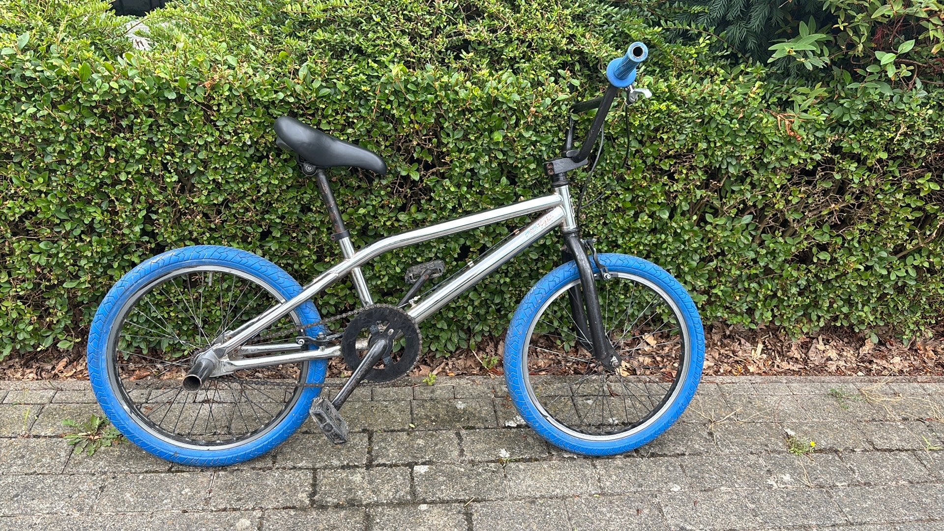 Kinder BMX /stuntfiets 20 inch, Fietsen en Brommers, Fietsen | Crossfietsen en BMX, Zo goed als nieuw, Chroom, Ophalen