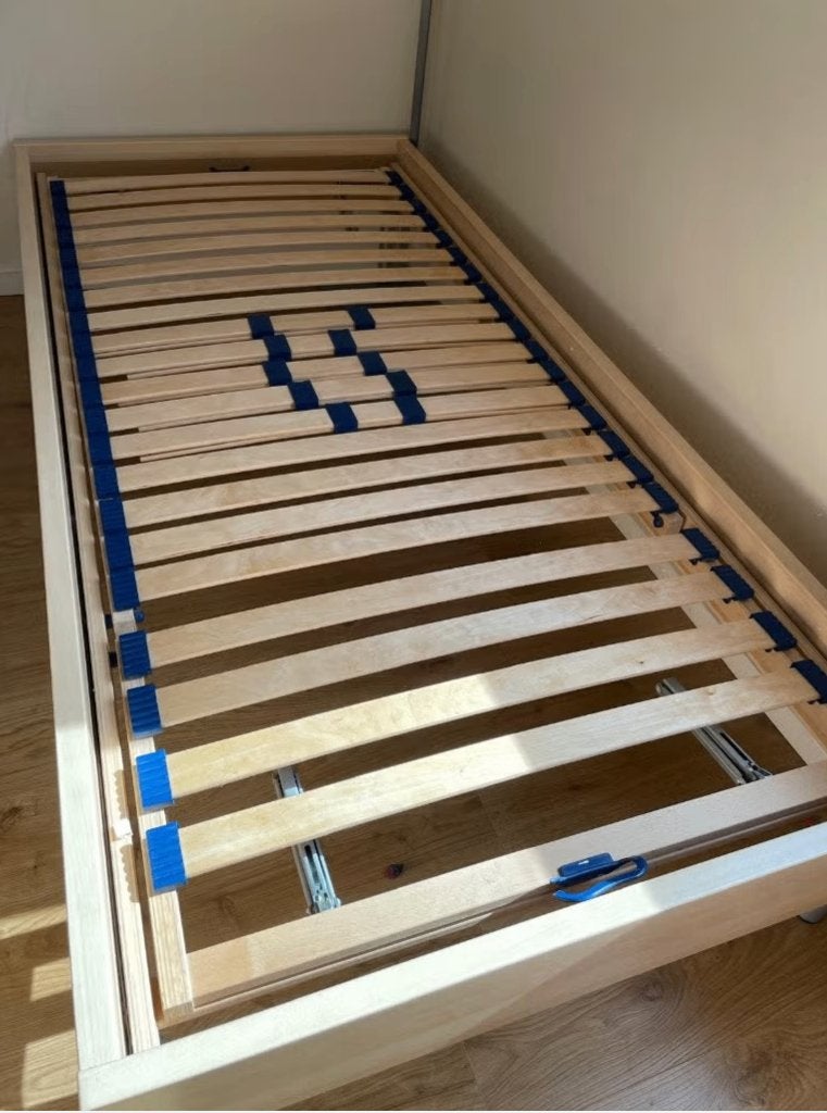 1 persoonsbed, Ophalen, 90 cm, Eenpersoons, Zo goed als nieuw
