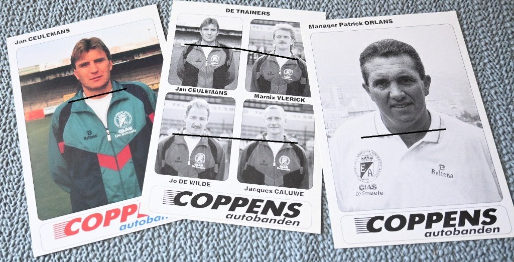 Eendracht Aalst / 28 Spelerskaarten / Coppens - De Smaele, Verzenden, Zo goed als nieuw, Spelerskaart