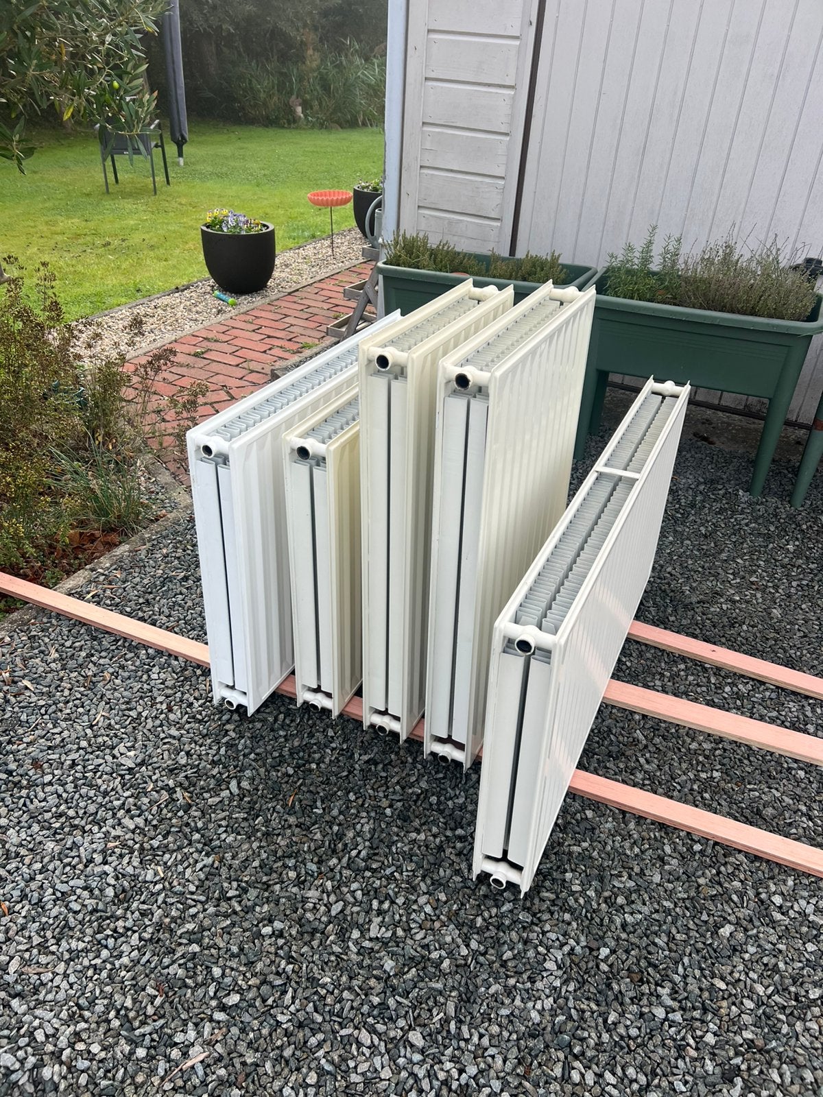 Lot de 5 radiateurs CV T22, Bricolage & Construction, Enlèvement, Utilisé