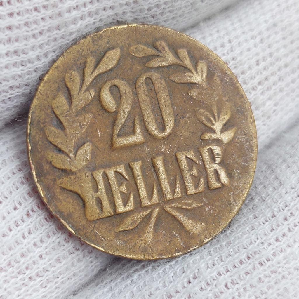 Munt / Duitse Oost- Afrika / 20 Heller / 1916 / Met variant, Postzegels en Munten, Munten | Afrika, Ophalen of Verzenden, Losse munt