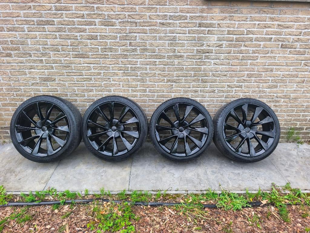 Tesla Model S Twin Turbines breedset + Continental banden, Auto-onderdelen, Banden en Velgen, Ophalen, 245 mm, Banden en Velgen