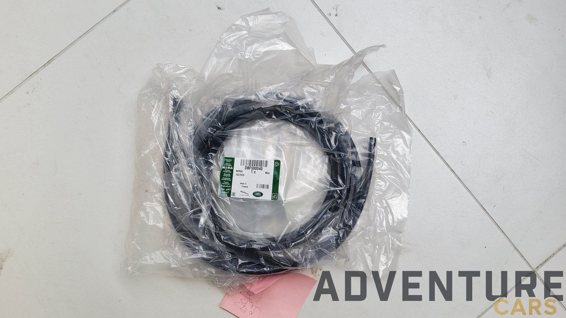Vulstrip Incl. vaste zijruit achter, Land Rover, -, Deur, -