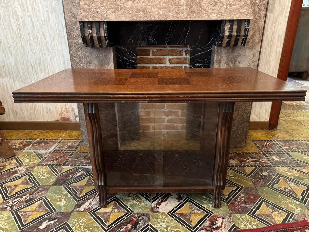 Vintage salontafel bruin, Ophalen, Minder dan 50 cm, 50 tot 100 cm, 50 tot 75 cm