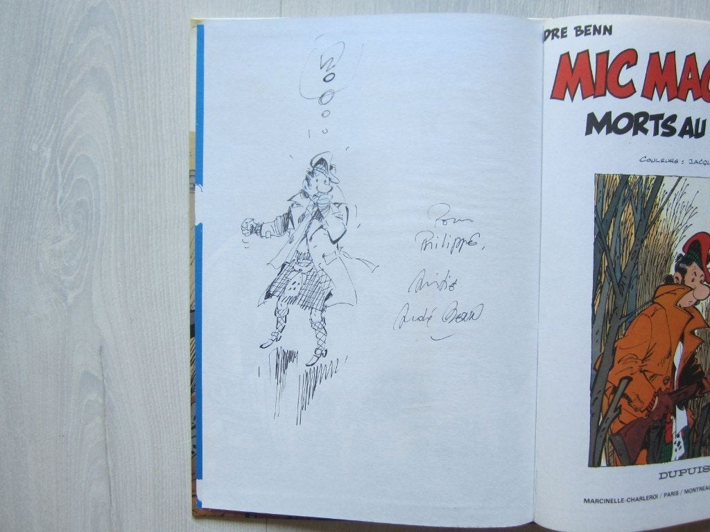 Mic Mac Adam 2. Morts au sommet - E.O. dédicacée, Boeken, Stripverhalen, Eén stripboek, Benn - Desberg, Ophalen of Verzenden, Zo goed als nieuw