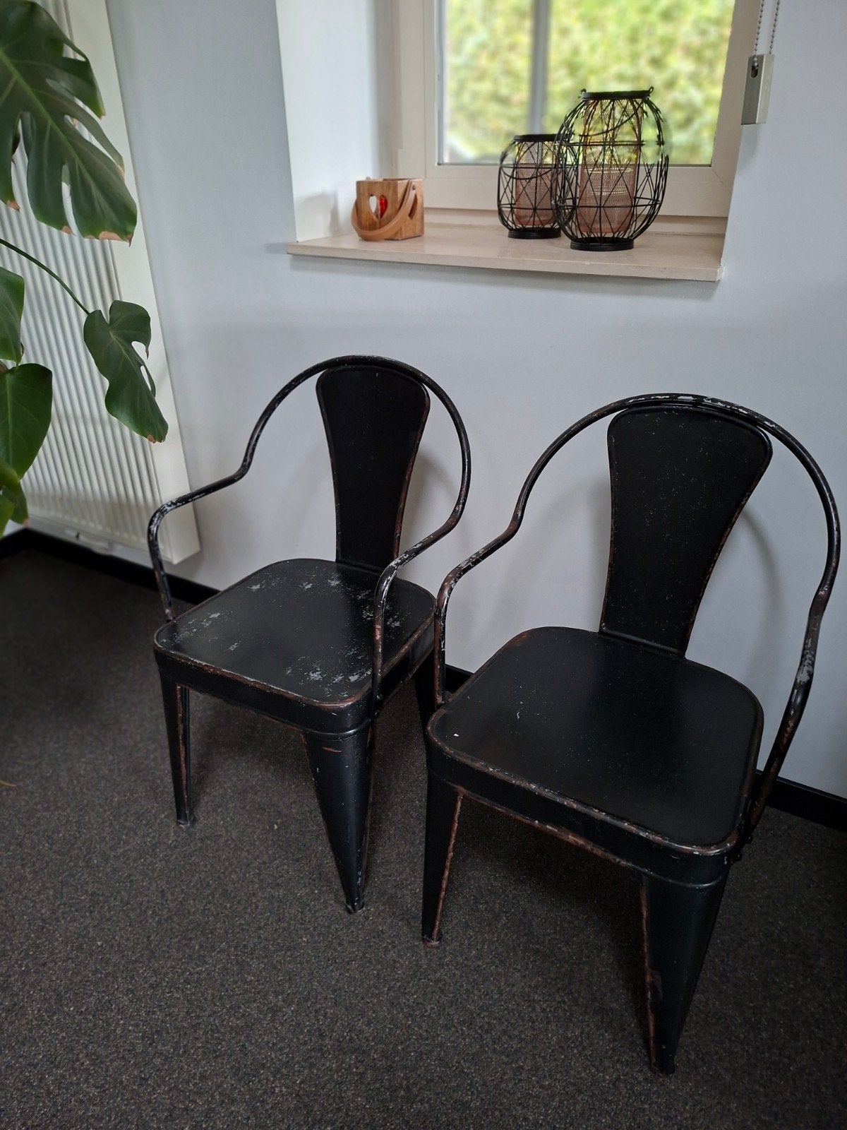 vintage ijzeren stoelen, Huis en Inrichting, Ophalen