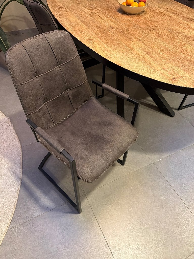 Stoelen, Maison & Meubles, Chaises, Gris, Synthétique, Comme neuf, Enlèvement