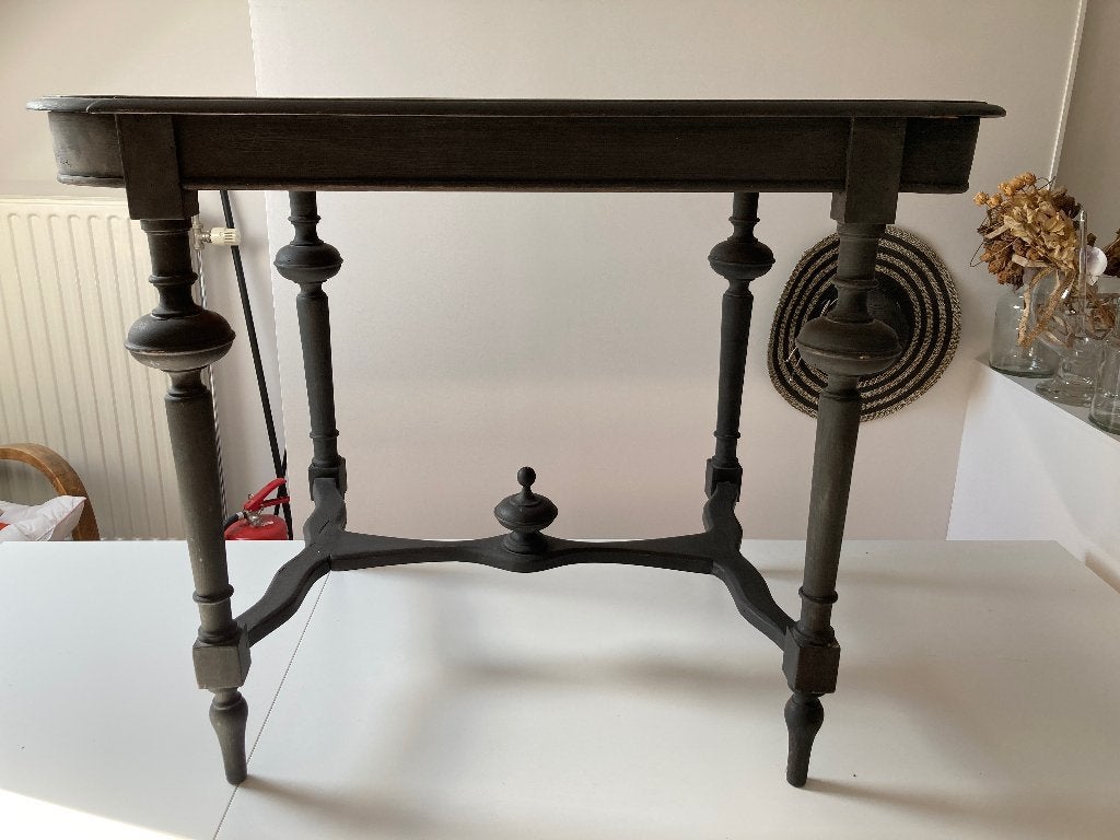 Tafel met H-verbinding, Enlèvement, Utilisé, 75 cm ou plus, Vintage stijl