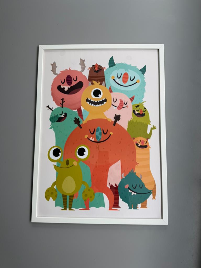 Monsterframe 50x70cm, Ophalen, Zo goed als nieuw, Wanddecoratie