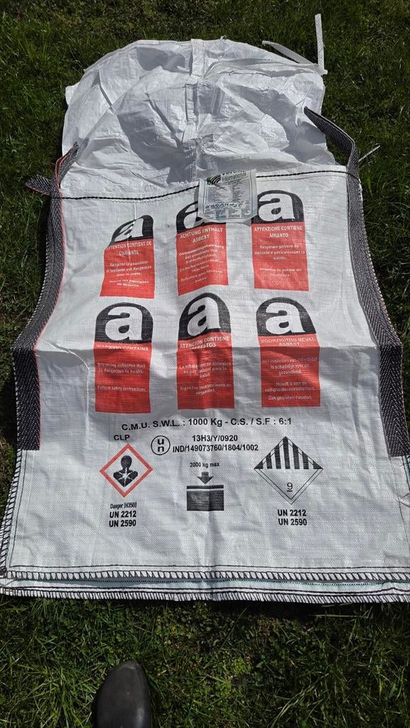 Big bag en amiante, Enlèvement