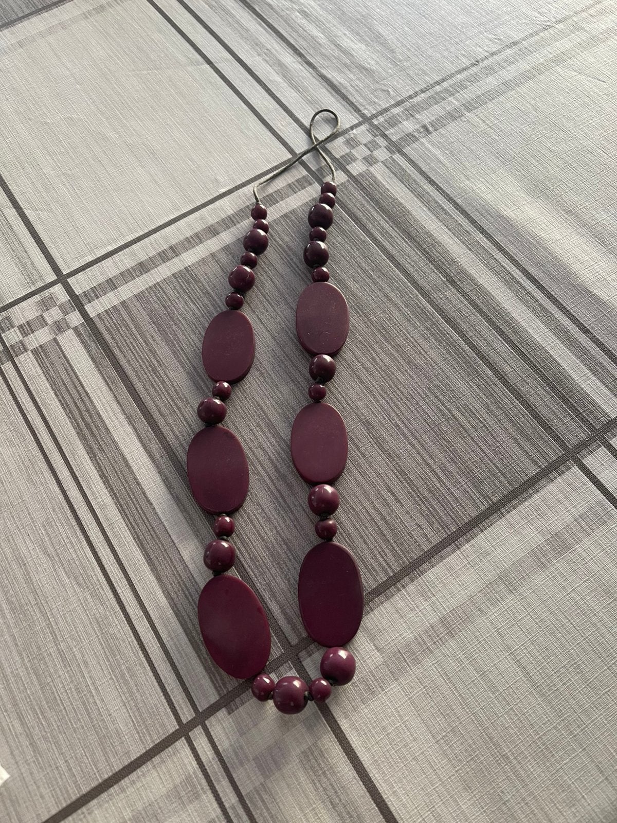 Vintage ketting, Bijoux, Sacs & Beauté, Enlèvement, Utilisé, Violet, Synthétique