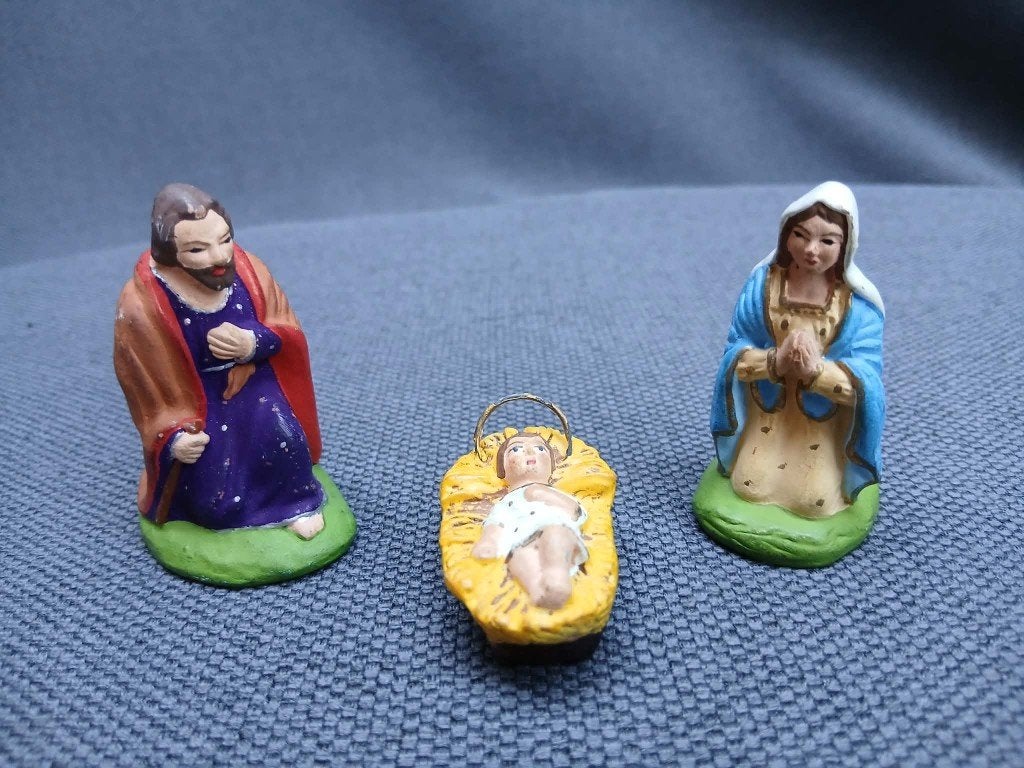 Santons crèche Noël Carbonel, Enlèvement ou Envoi, Utilisé