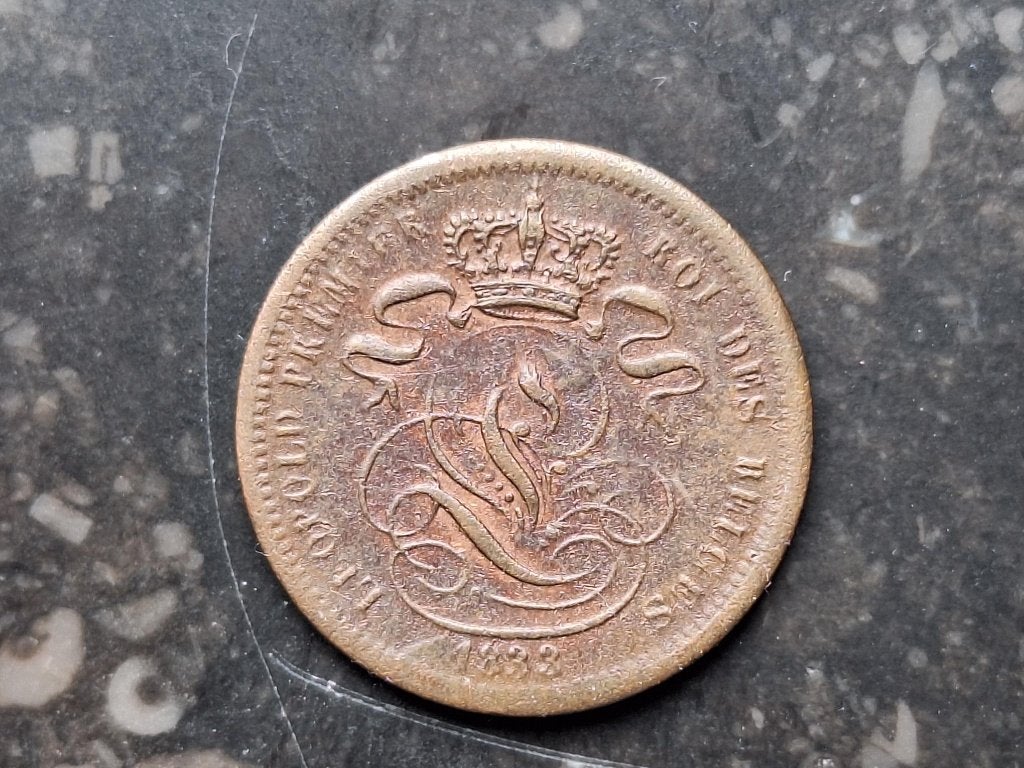 1 Centime 1833, Postzegels en Munten, Ophalen of Verzenden, Overig, Losse munt