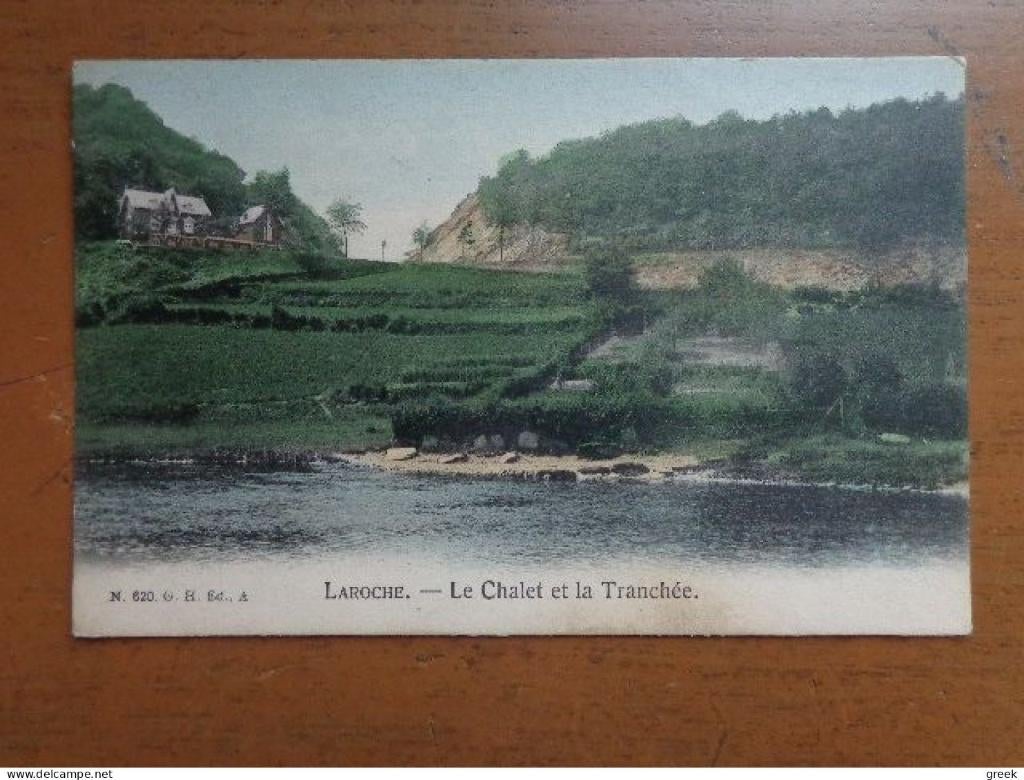 Postkaart La Roche, Le Chalet et la Tranchée, Envoi, Affranchie, Luxembourg