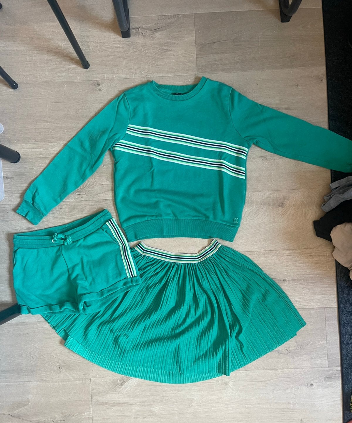 Leuke set met trui, short en rokje - 158 JBC, Kinderen en Baby's, Kinderkleding | Maat 158, Ophalen of Verzenden, Gebruikt, Jongen of Meisje
