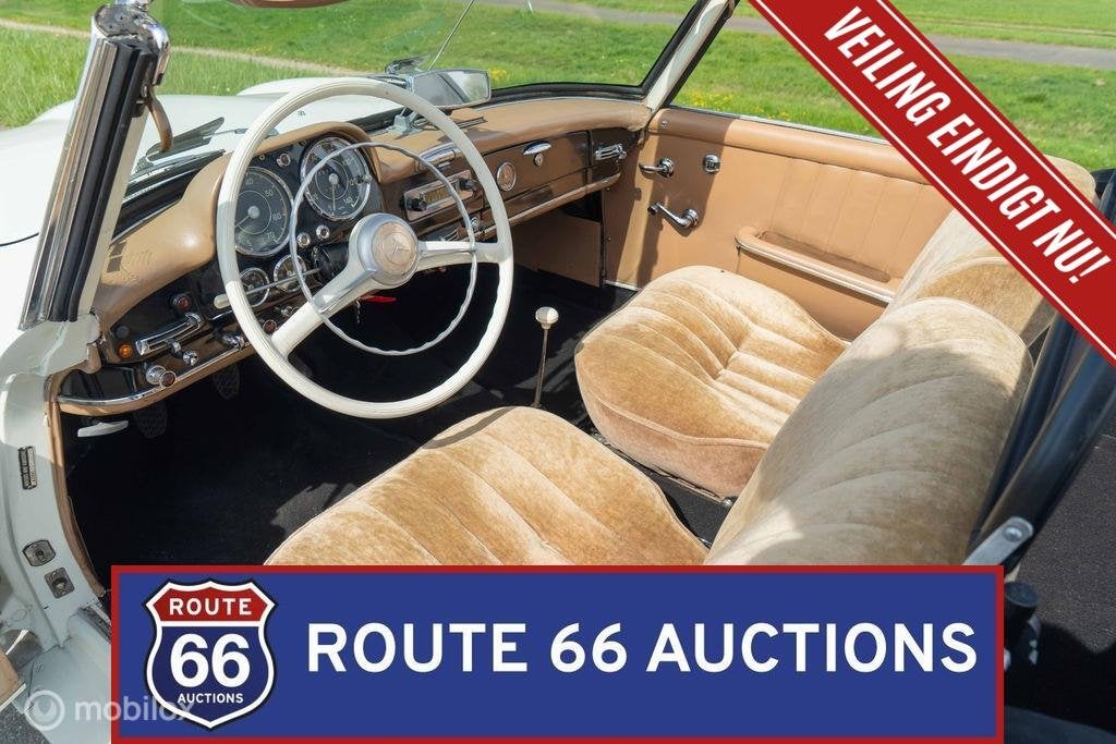 Mercedes-Benz 190 SL | 1960 | Route 66 Auctions, Auto's, Zwart, Mercedes-Benz, Bedrijf, Handgeschakeld