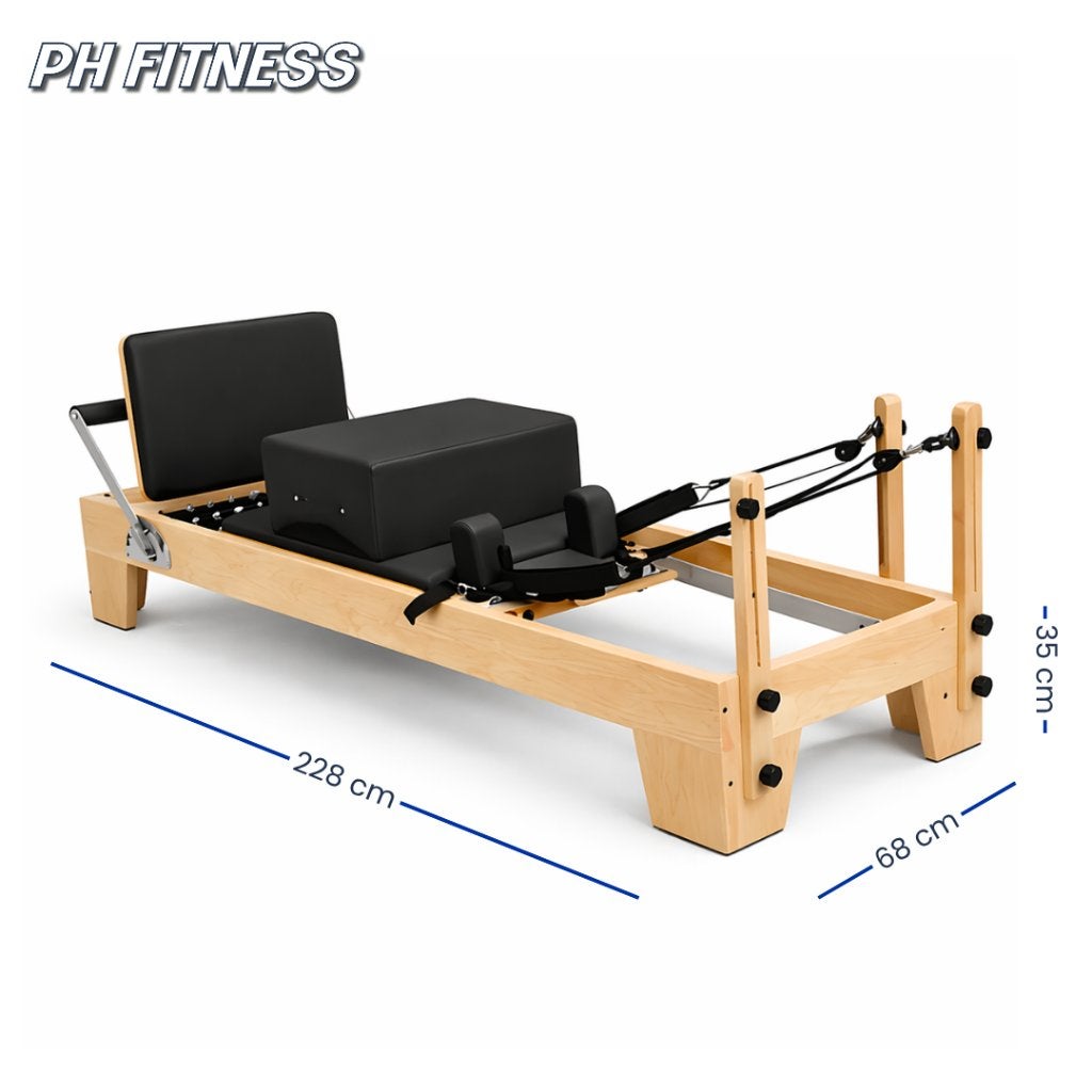 PH Fitness Wooden Pilates Reformer - Studio Apparaat, Sport en Fitness, Ophalen, Nieuw, Overige typen