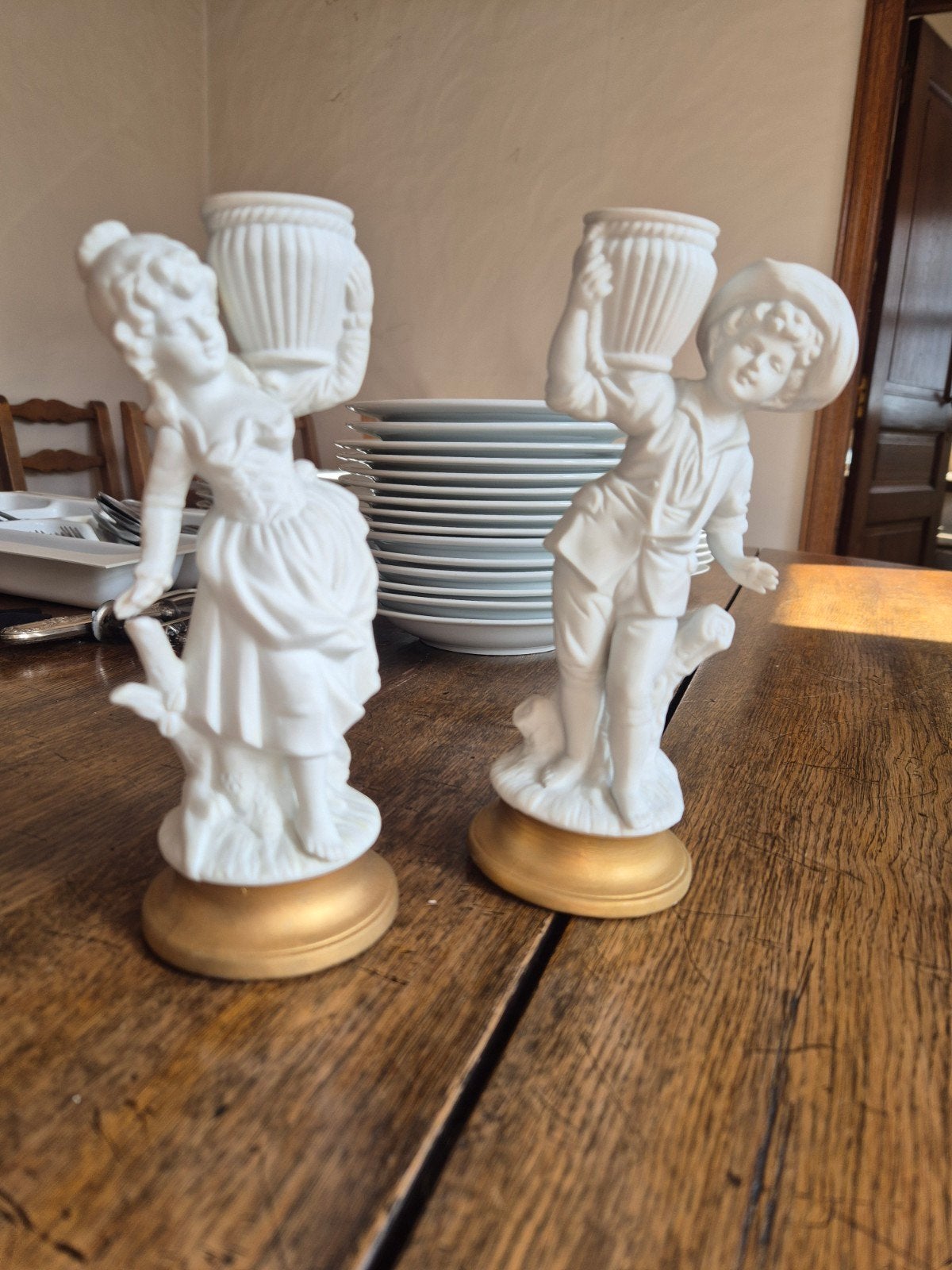 Prachtige set kandelaars Goebel, Antiek en Kunst, Ophalen