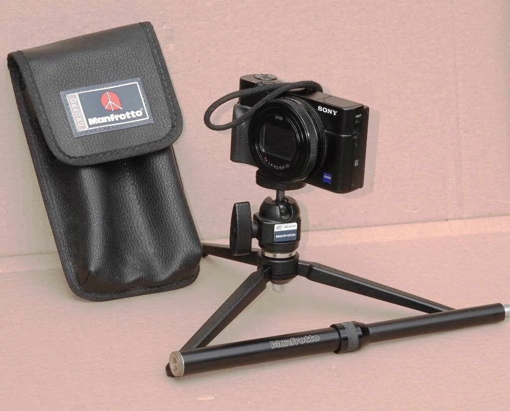 Manfrotto pied de table, rotule 482, parfait état mini pied, TV, Hi-fi & Vidéo, Comme neuf, 125 cm ou moins, Manfrotto, Rotule
