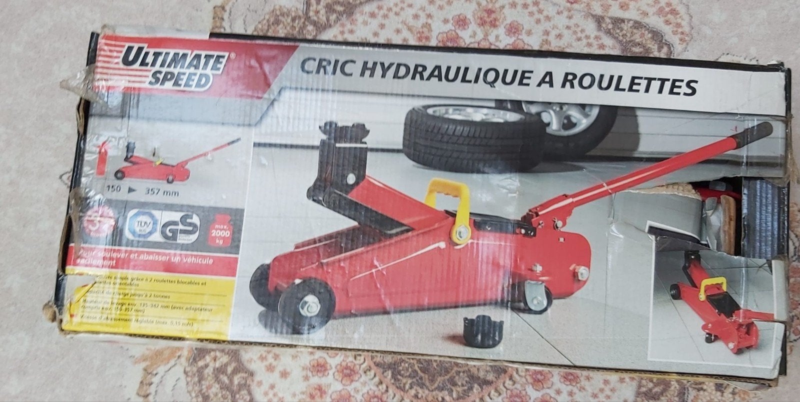 Cric de garage hydraulique — 2000 kg, Enlèvement, Cric de garage