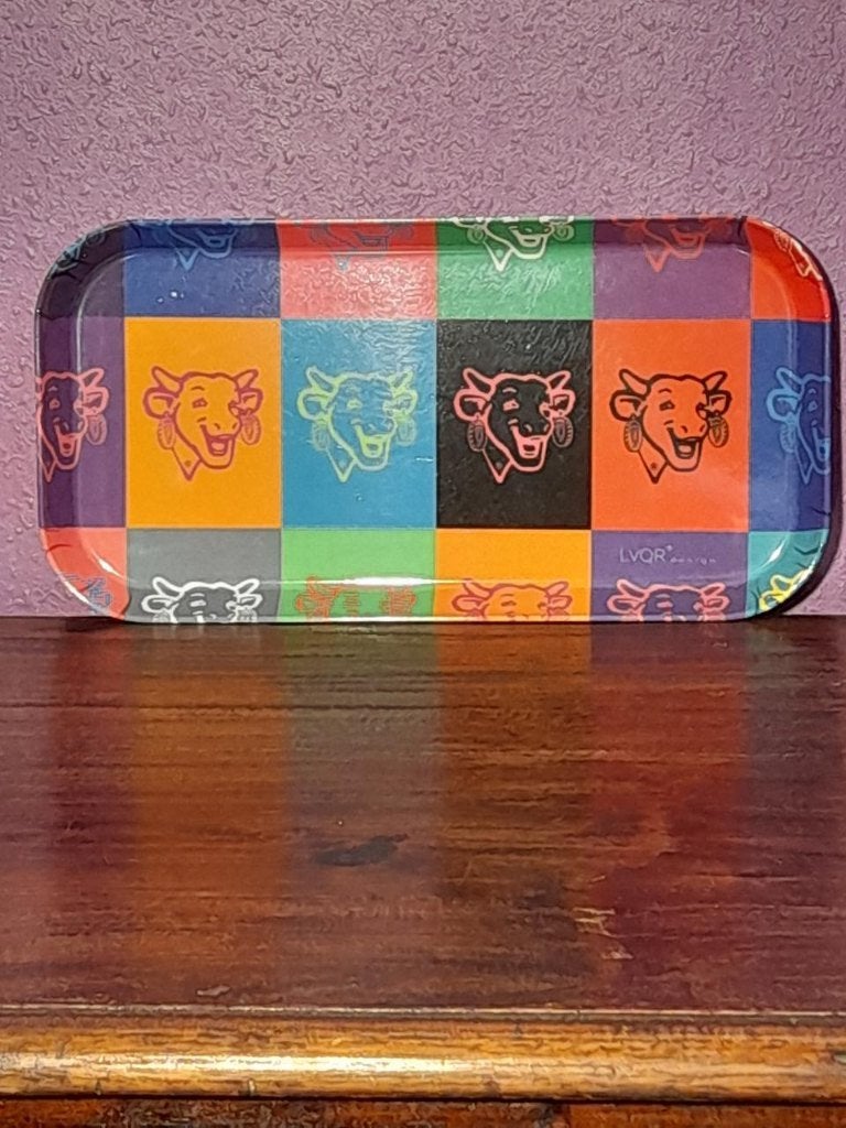 Vache qui Rit-plateau - Andy Warhol, Ophalen, Zo goed als nieuw, Afgeronde hoeken, Dienblad