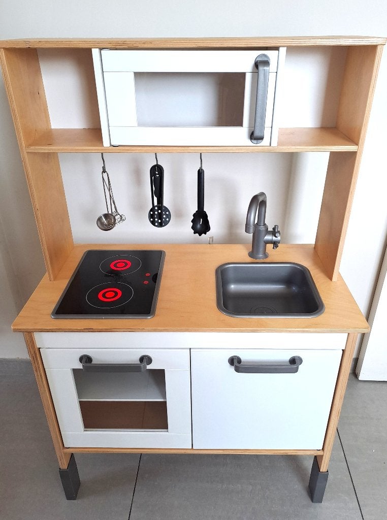 Houten speelkeukentje met toebehoren (o.a. Haba), Ophalen, Zo goed als nieuw, Hout, Speelkeuken